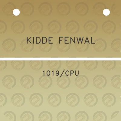 kidde-fenwal-1019cpu