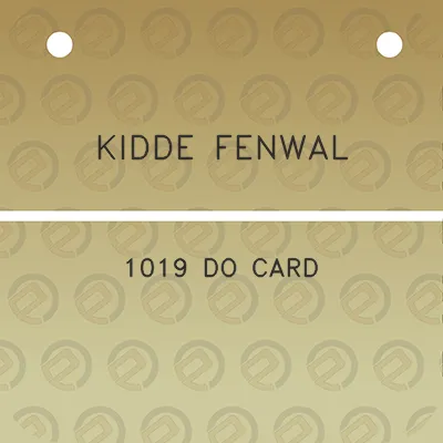 kidde-fenwal-1019-do-card