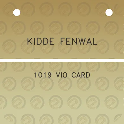 kidde-fenwal-1019-vio-card