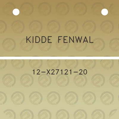 kidde-fenwal-12-x27121-20