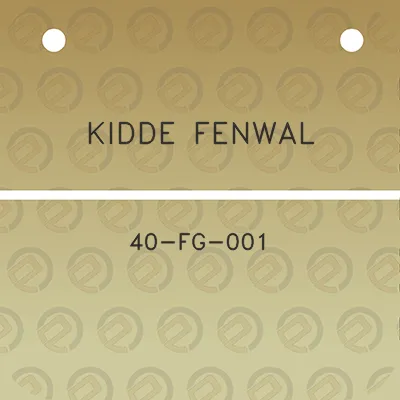 kidde-fenwal-40-fg-001