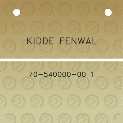 kidde-fenwal-70-540000-00-1