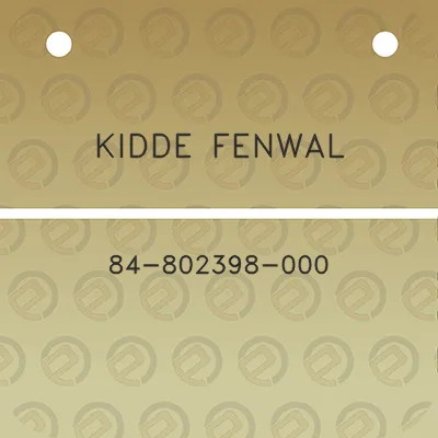 kidde-fenwal-84-802398-000