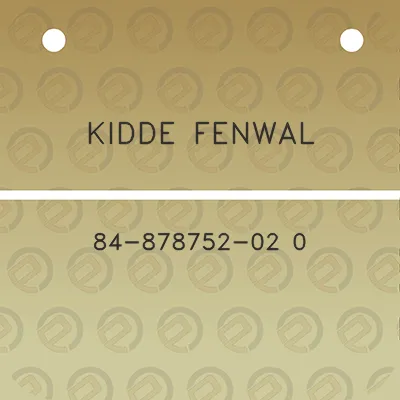 kidde-fenwal-84-878752-02-0