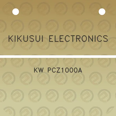 kikusui-electronics-kw-pcz1000a