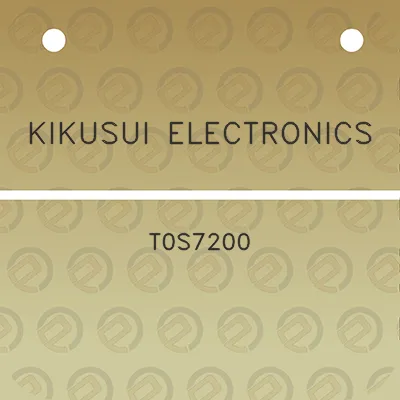 kikusui-electronics-t0s7200