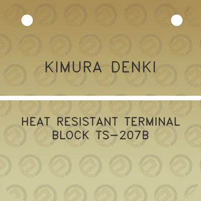 kimura-denki-heat-resistant-terminal-block-ts-207b