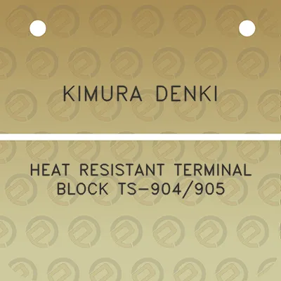 kimura-denki-heat-resistant-terminal-block-ts-904905