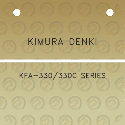 kimura-denki-kfa-330330c-series