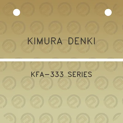 kimura-denki-kfa-333-series