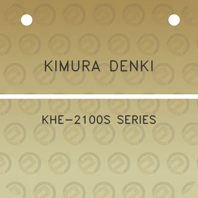 kimura-denki-khe-2100s-series