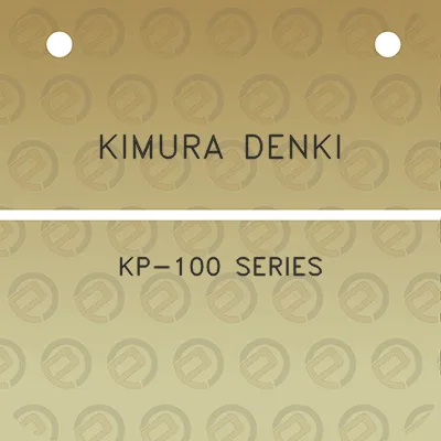 kimura-denki-kp-100-series