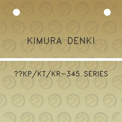 kimura-denki-kpktkr-345-series