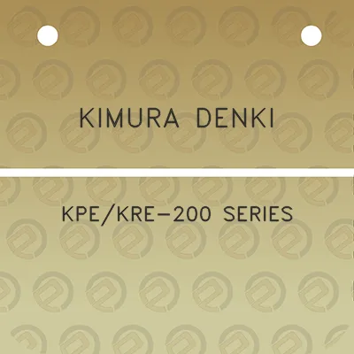 kimura-denki-kpekre-200-series