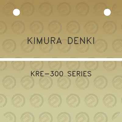 kimura-denki-kre-300-series