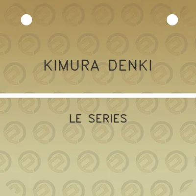 kimura-denki-le-series