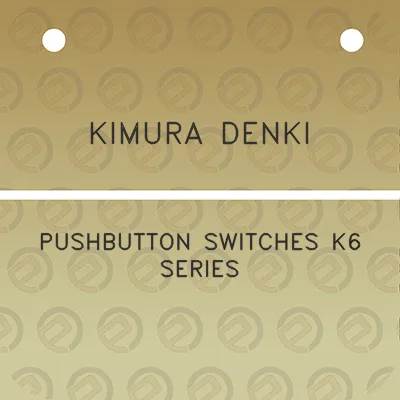 kimura-denki-pushbutton-switches-k6-series