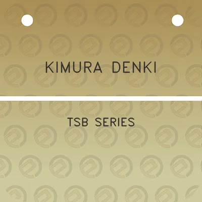 kimura-denki-tsb-series