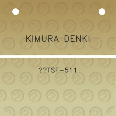 kimura-denki-tsf-511