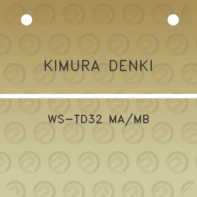 kimura-denki-ws-td32-mamb