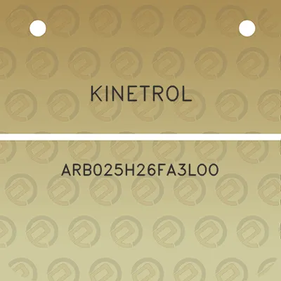 kinetrol-arb025h26fa3loo