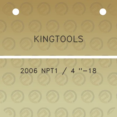 kingtools-2006-npt1-4-18