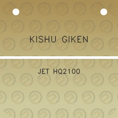 kishu-giken-jet-hq2100