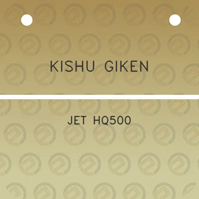 kishu-giken-jet-hq500