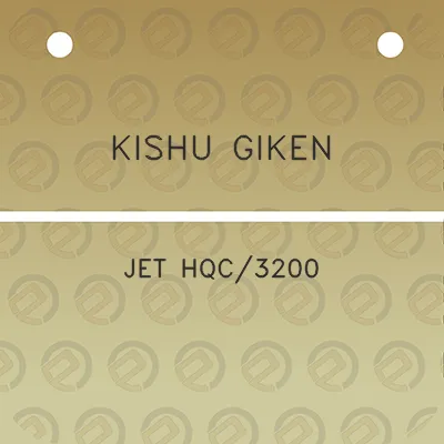 kishu-giken-jet-hqc3200