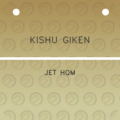 kishu-giken-jet-hqm