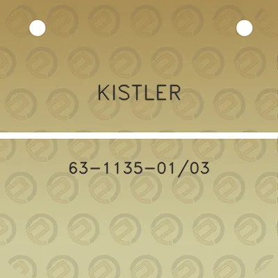 kistler-63-1135-0103