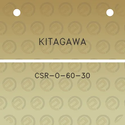 kitagawa-csr-o-60-30