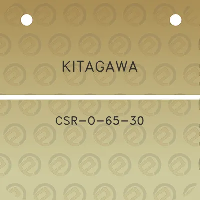 kitagawa-csr-o-65-30