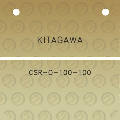 kitagawa-csr-q-100-100