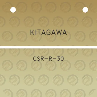 kitagawa-csr-r-30