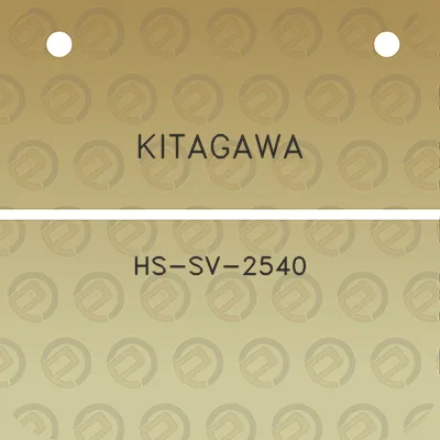 kitagawa-hs-sv-2540