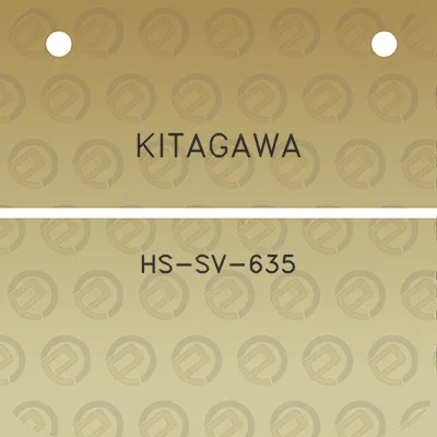 kitagawa-hs-sv-635