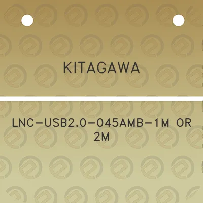 kitagawa-lnc-usb20-045amb-1m-or-2m