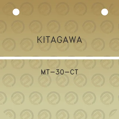 kitagawa-mt-30-ct