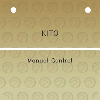 kito-manuel-control