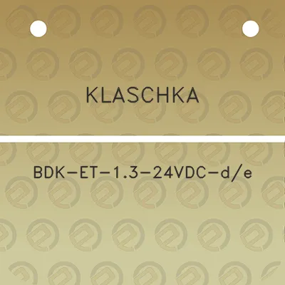 klaschka-bdk-et-13-24vdc-de