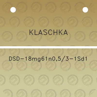 klaschka-dsd-18mg61n053-1sd1