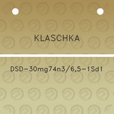 klaschka-dsd-30mg74n365-1sd1