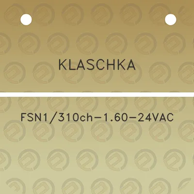 klaschka-fsn1310ch-160-24vac