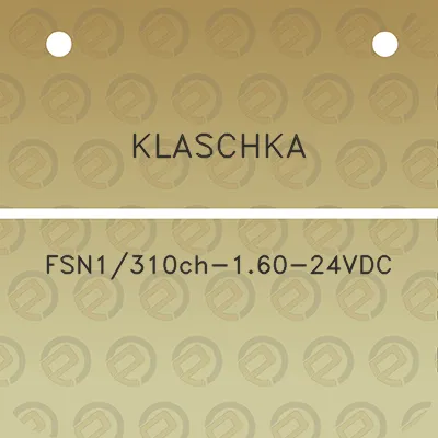 klaschka-fsn1310ch-160-24vdc