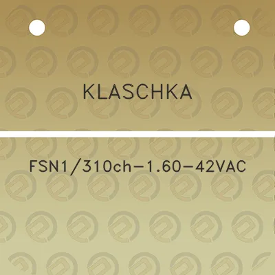 klaschka-fsn1310ch-160-42vac