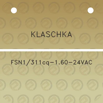 klaschka-fsn1311cq-160-24vac