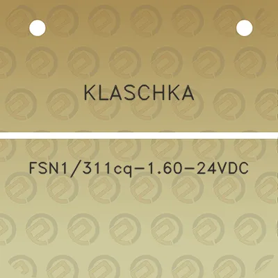 klaschka-fsn1311cq-160-24vdc