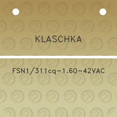 klaschka-fsn1311cq-160-42vac