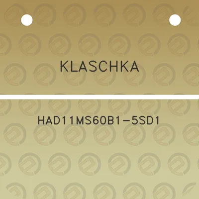 klaschka-had11ms60b1-5sd1